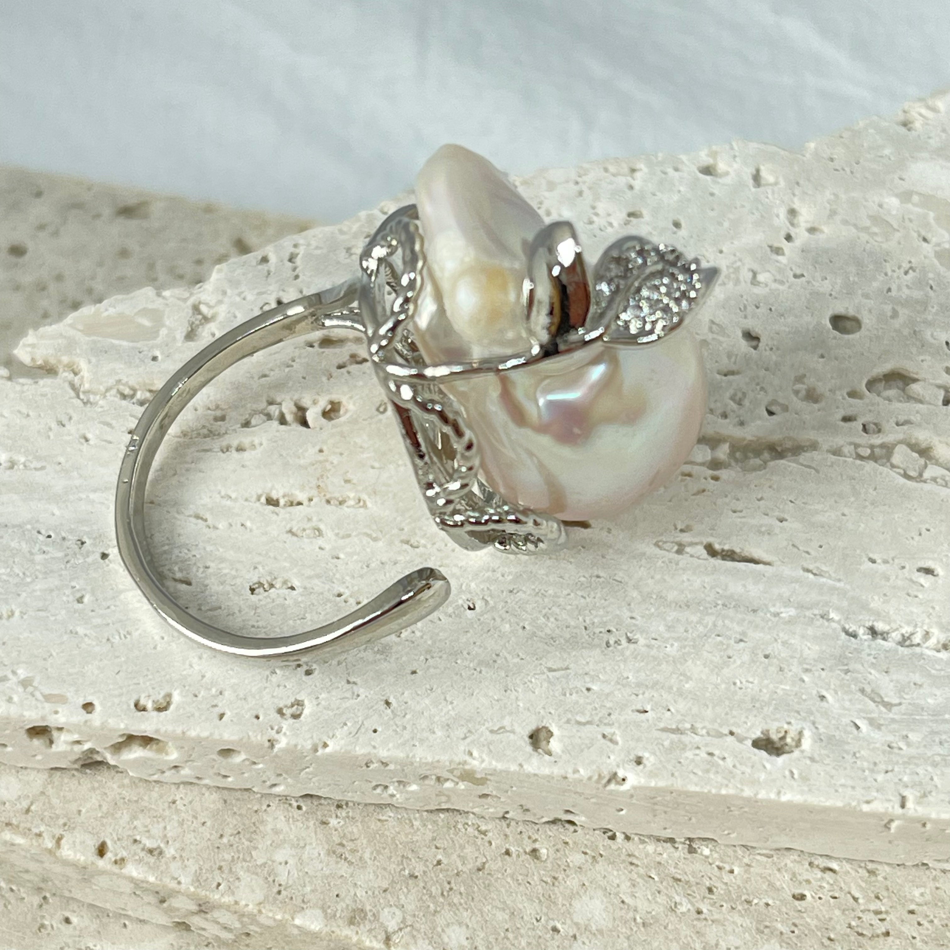 Baroque Pearl Statment Rings - AD Jewellery Copenhagen
