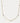 Gold necklace with small diamonds on a light gray background