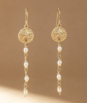 Pearl Earrings with Ocean Element / Single Mix and Match - AD Jewellery Copenhagen