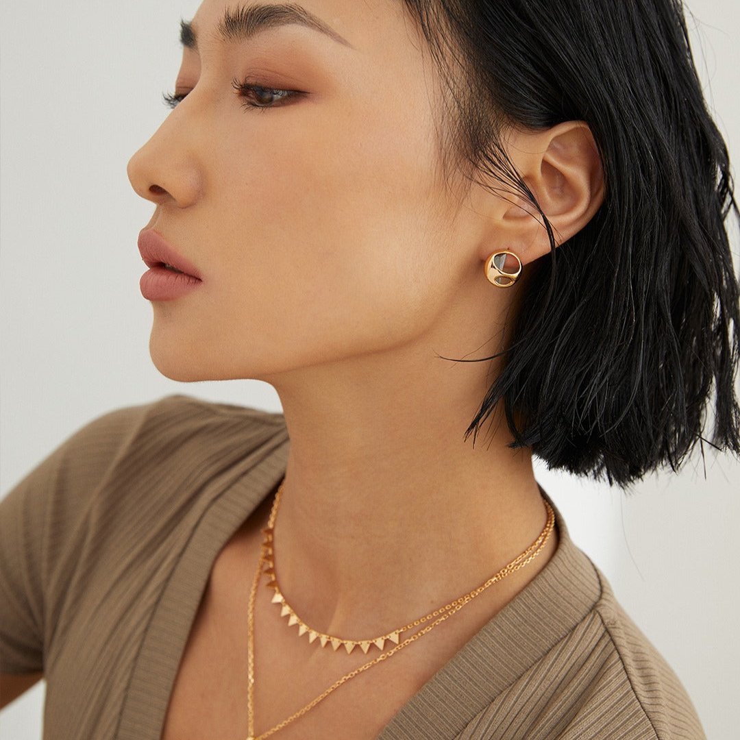 18K Gold Vermeil Nordic Light Necklace Choker - AD Jewellery Copenhagen