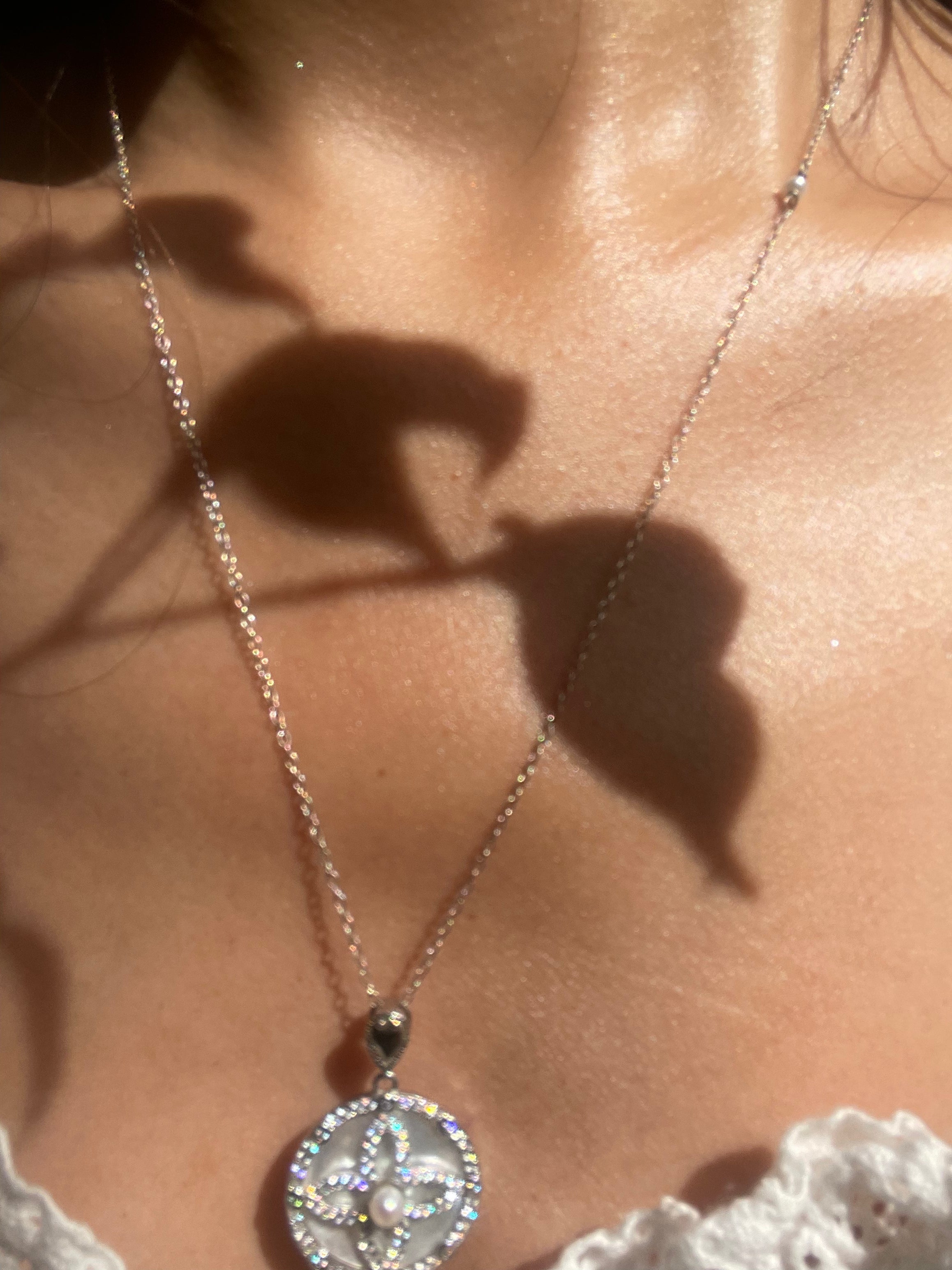 Four Leaf Clover Silver Necklace - AD Jewellery Copenhagen