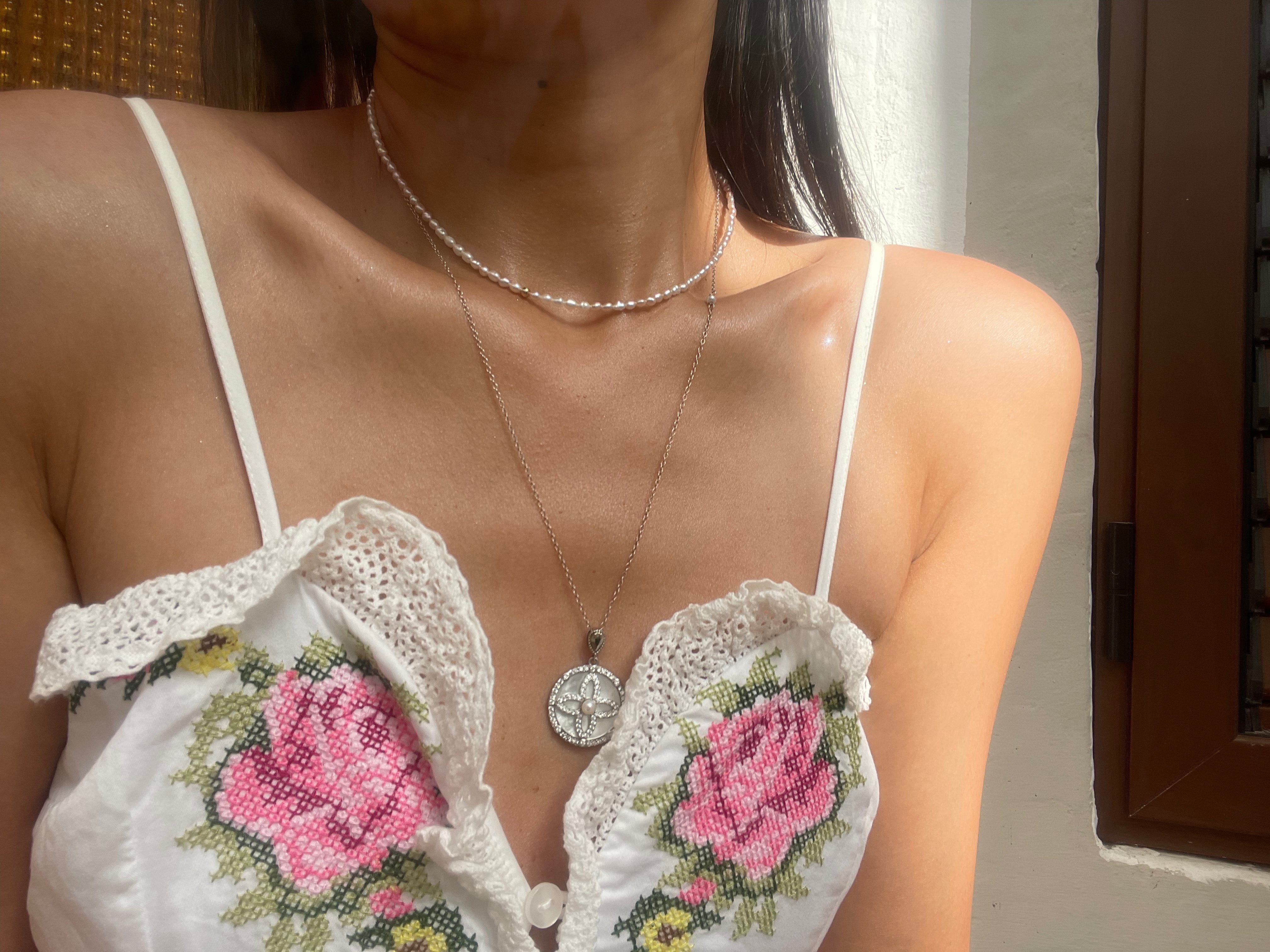 Four Leaf Clover Silver Necklace - AD Jewellery Copenhagen