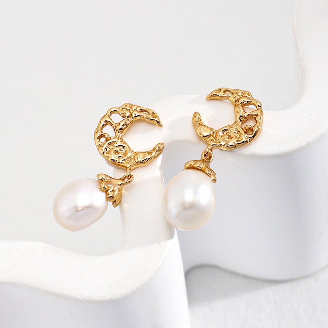 Luna moon Earrings/ Ready to wear - AD Jewellery Copenhagen