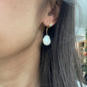 Ruby Blossom Pearls Earrings - AD Jewellery Copenhagen
