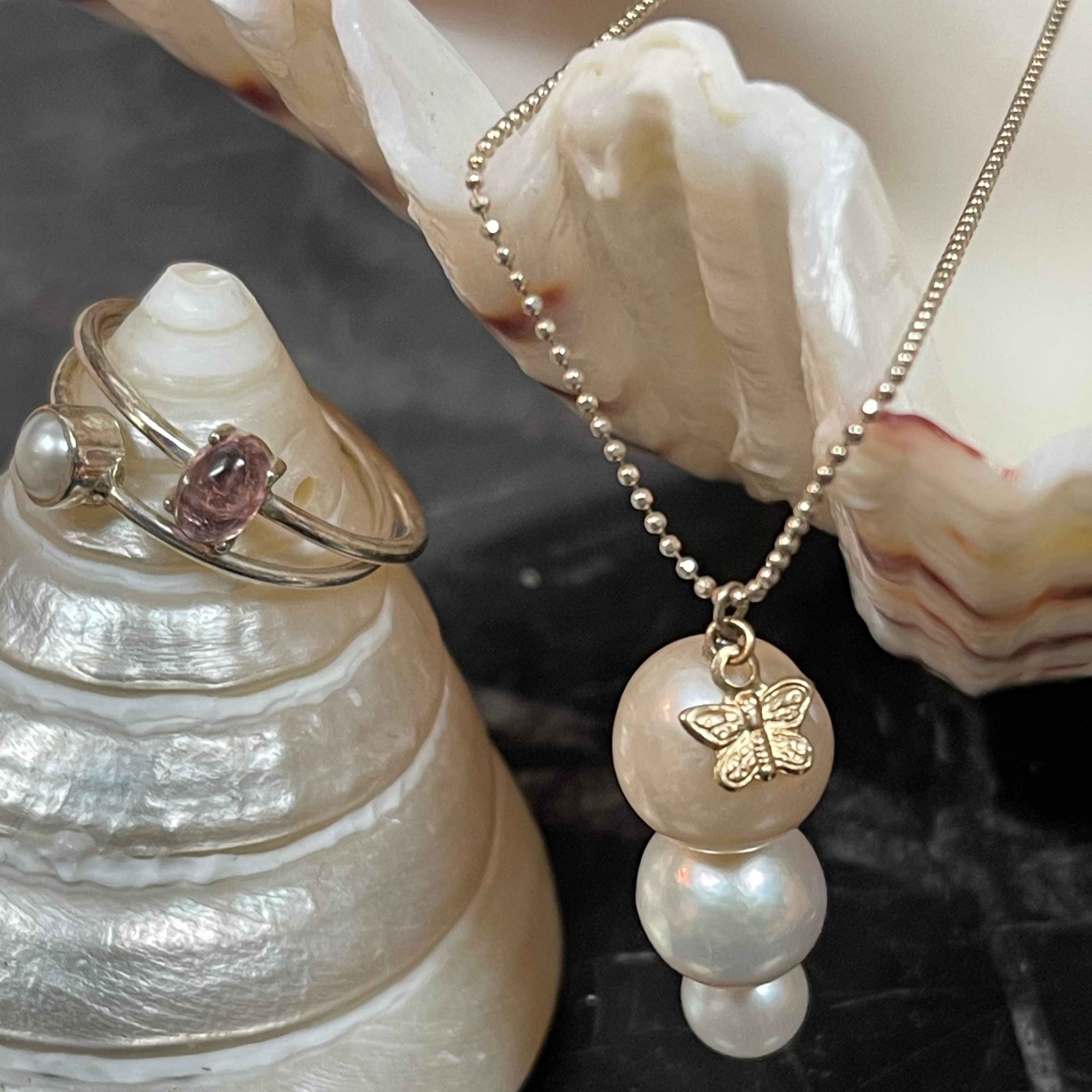 Alice graduated long Pearl Necklace - AD Jewellery Copenhagen