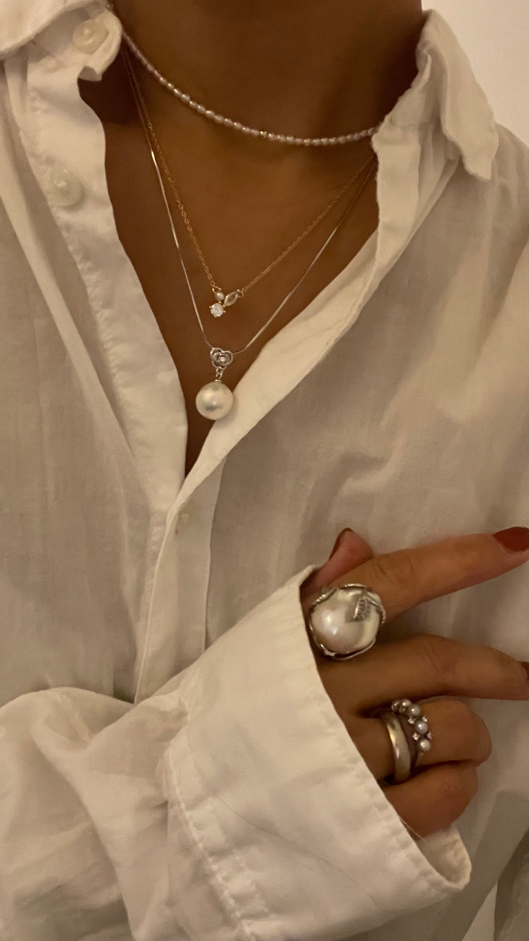 Baroque Pearl Statment Rings - AD Jewellery Copenhagen