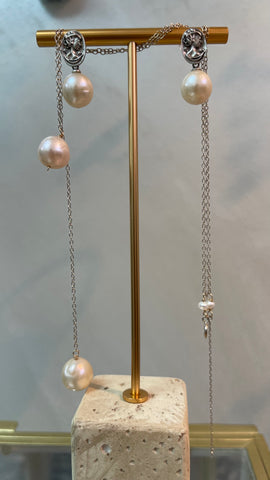 Ellie Pinkish Pearl Necklace