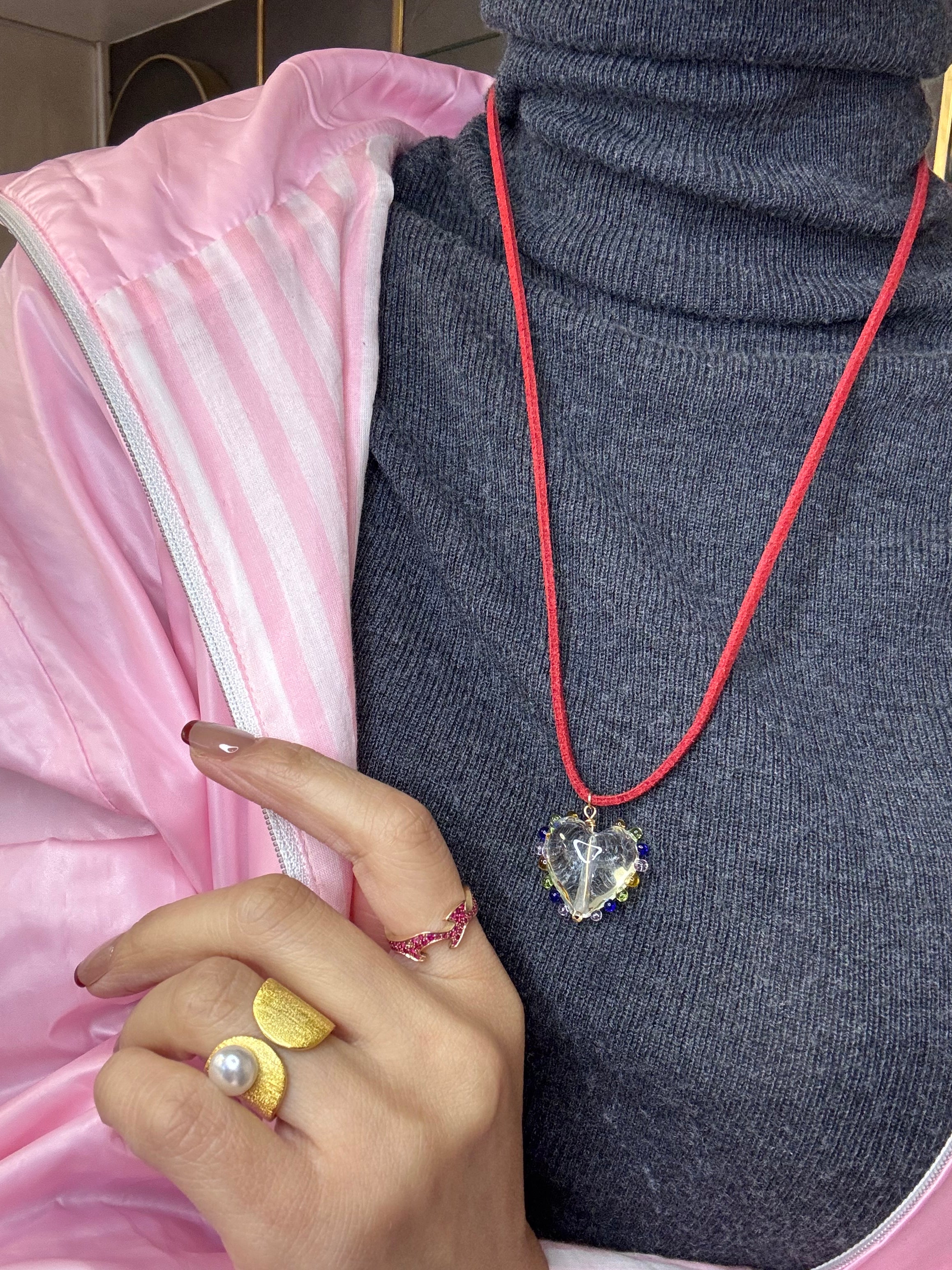 Celeste Glass Crystal Wrap Necklace - AD Jewellery Copenhagen