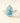 Natural Turquoise & Jade S925 Silver Ring