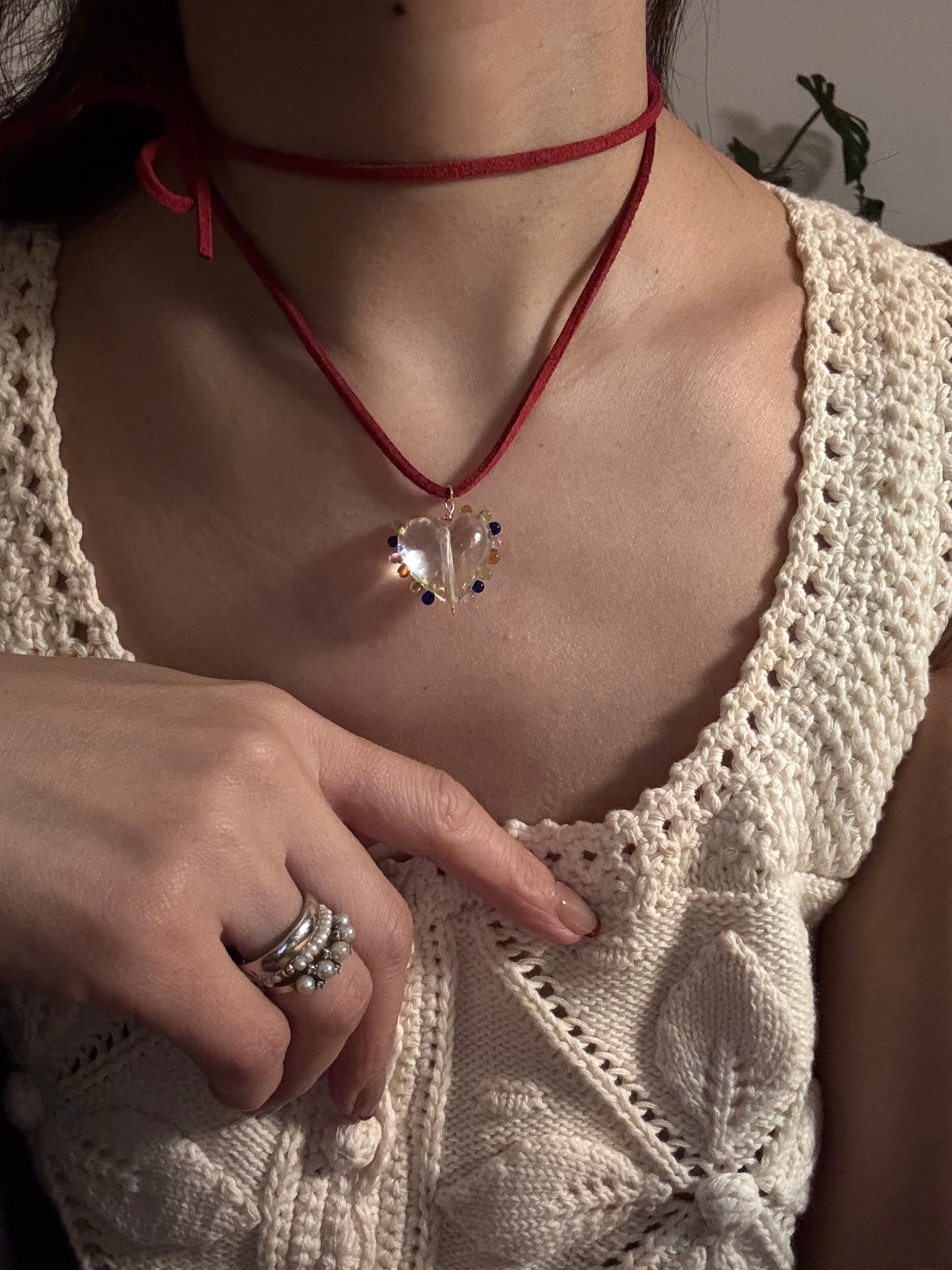Celeste Glass Crystal Wrap Necklace - AD Jewellery Copenhagen