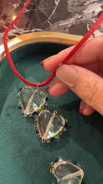 Celeste Glass Crystal Wrap Necklace - AD Jewellery Copenhagen