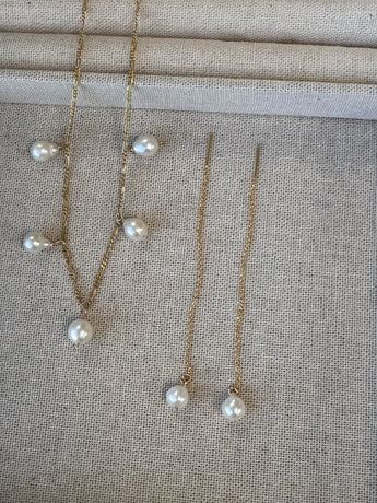 14K Gold Filled danity Rania Pearls Necklace - AD Jewellery Copenhagen
