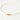 Pearl necklace with a gold clasp on a white background
