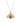 Gold and silver pendant with a blue gemstone on a white background