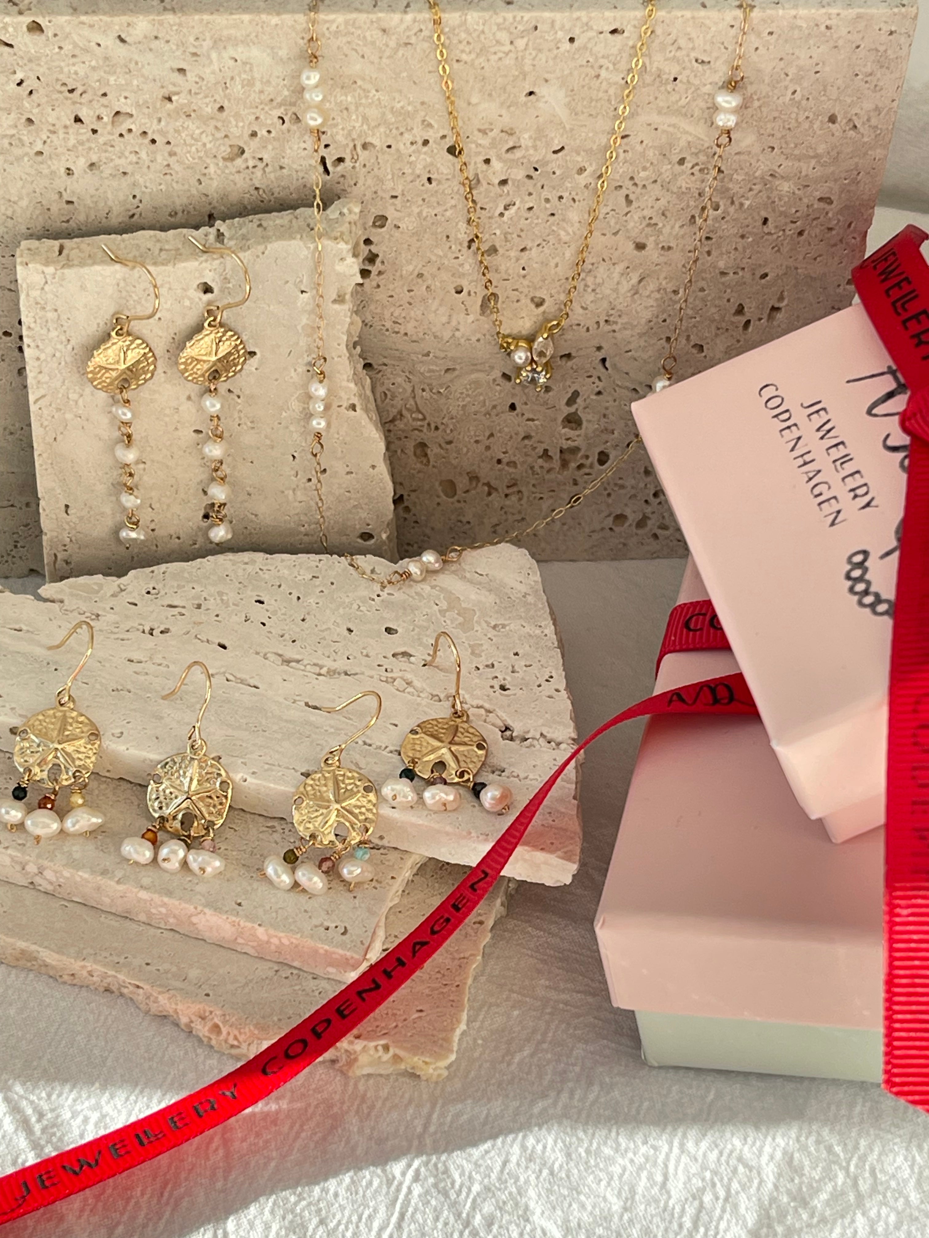 Pearl Earrings with Ocean Element Mix and Match - AD Jewellery Copenhagen