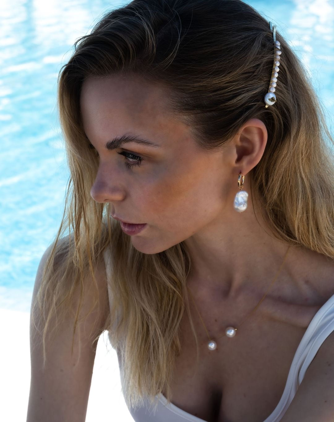Large Baroque pearl hoops Earrings-Paris - AD Jewellery Copenhagen