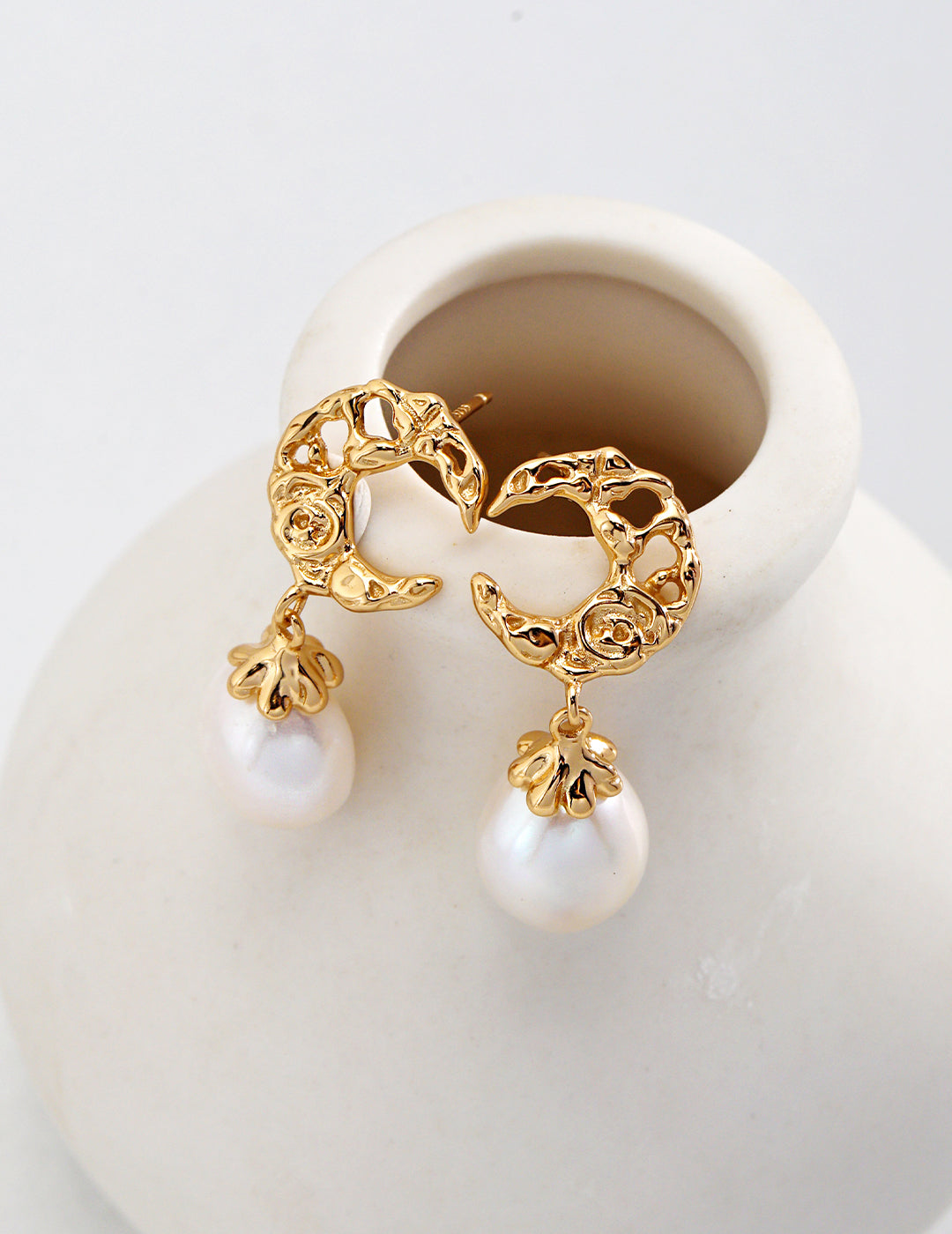 Luna moon Earrings/ Ready to wear - AD Jewellery Copenhagen