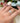 Woman wearing vintage inspired silver matrix ring on finger
