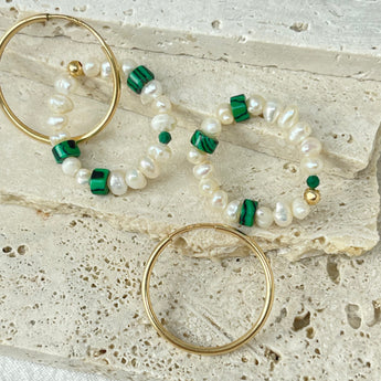 Green Malerkite Earrings - AD Jewellery Copenhagen