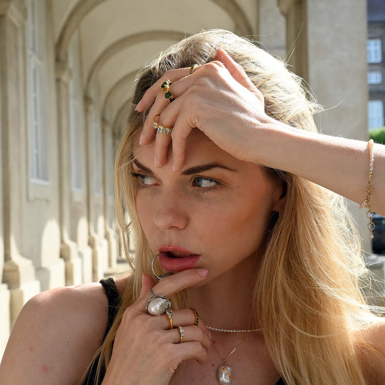 Baroque Pearl Statment Rings - AD Jewellery Copenhagen