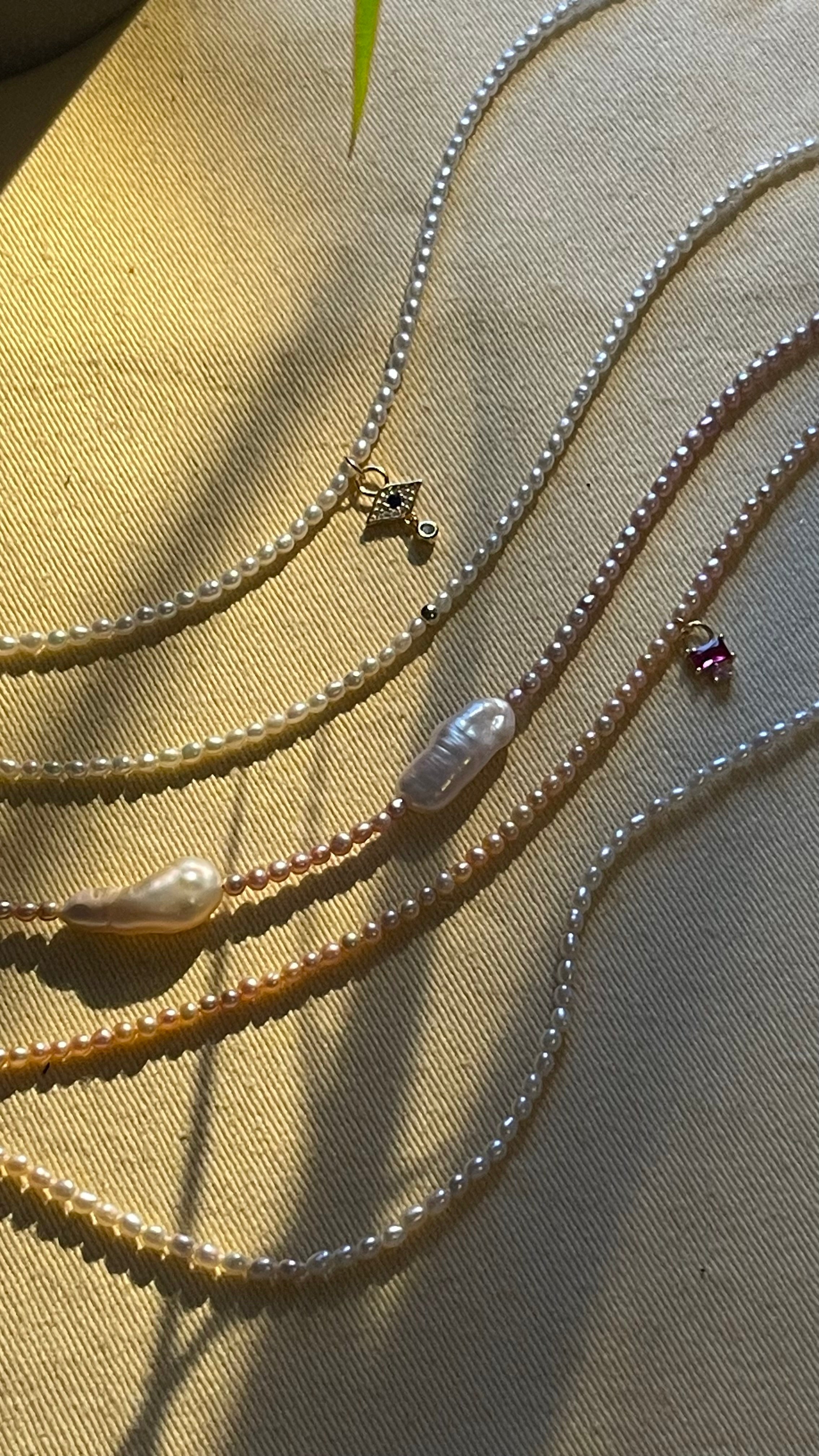 No.6 Collection Pink Baroque Pearls Necklace - AD Jewellery Copenhagen