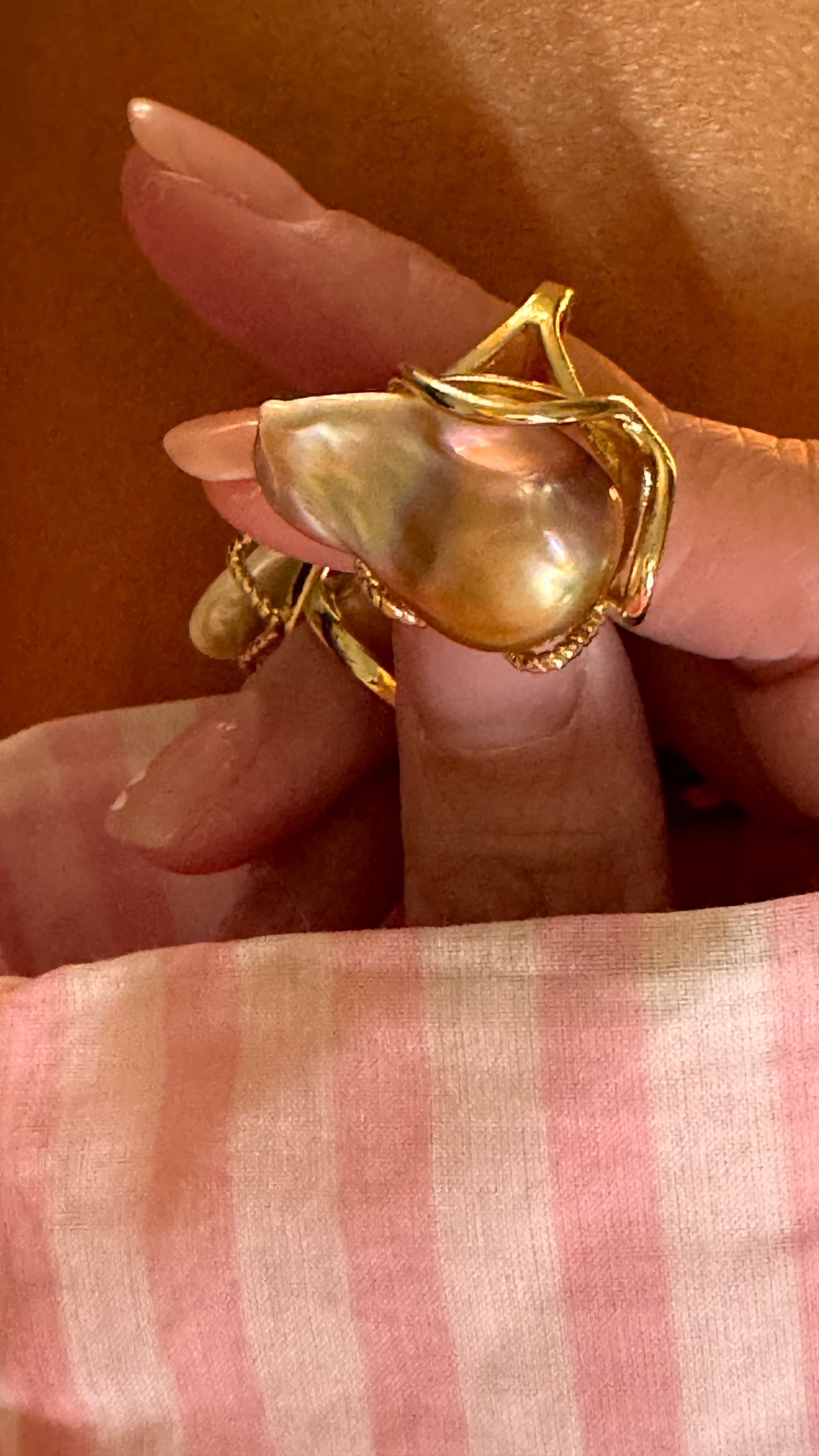 Baroque Pearl Statment Rings - AD Jewellery Copenhagen