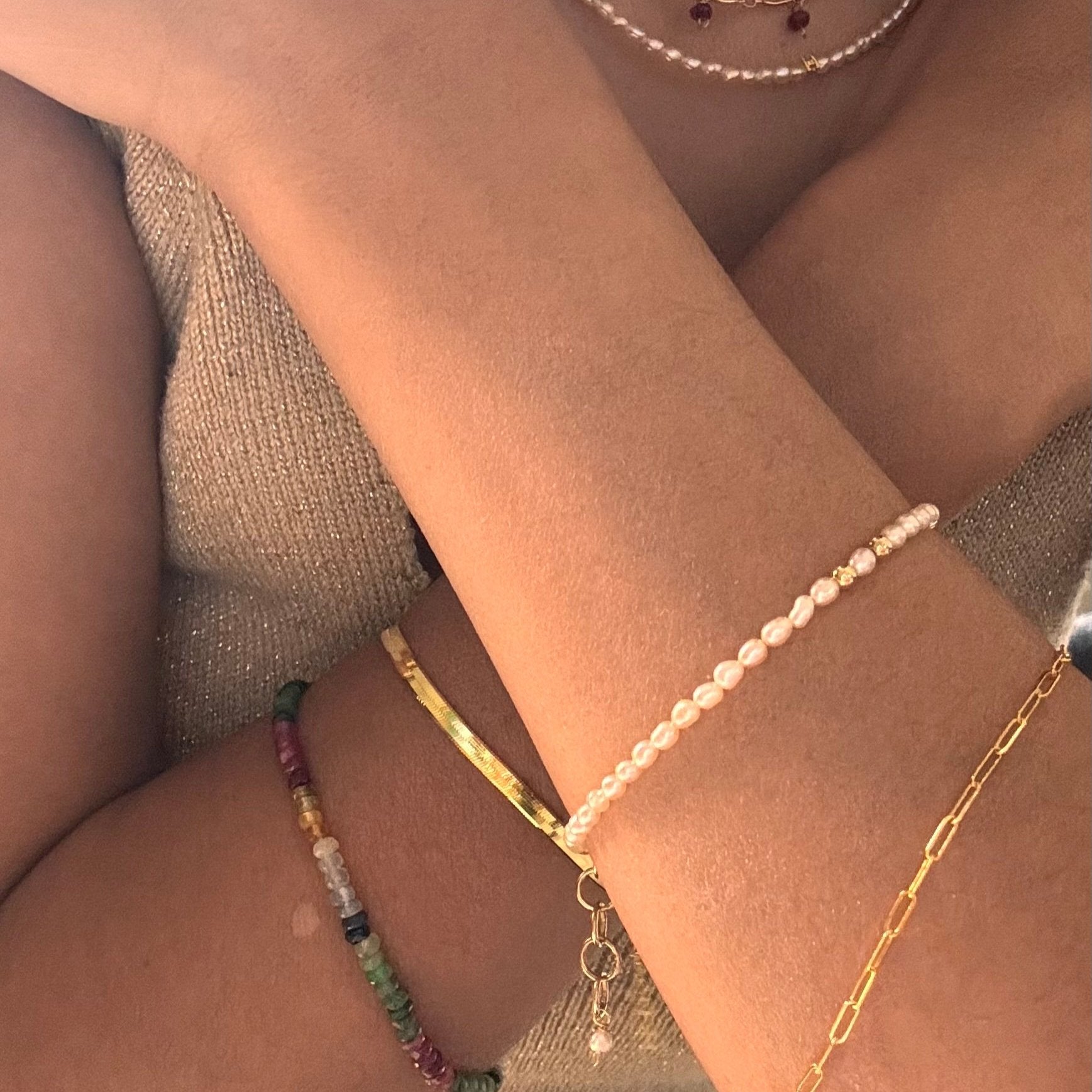 Gold Pearl Valentina Bracelet - AD Jewellery Copenhagen