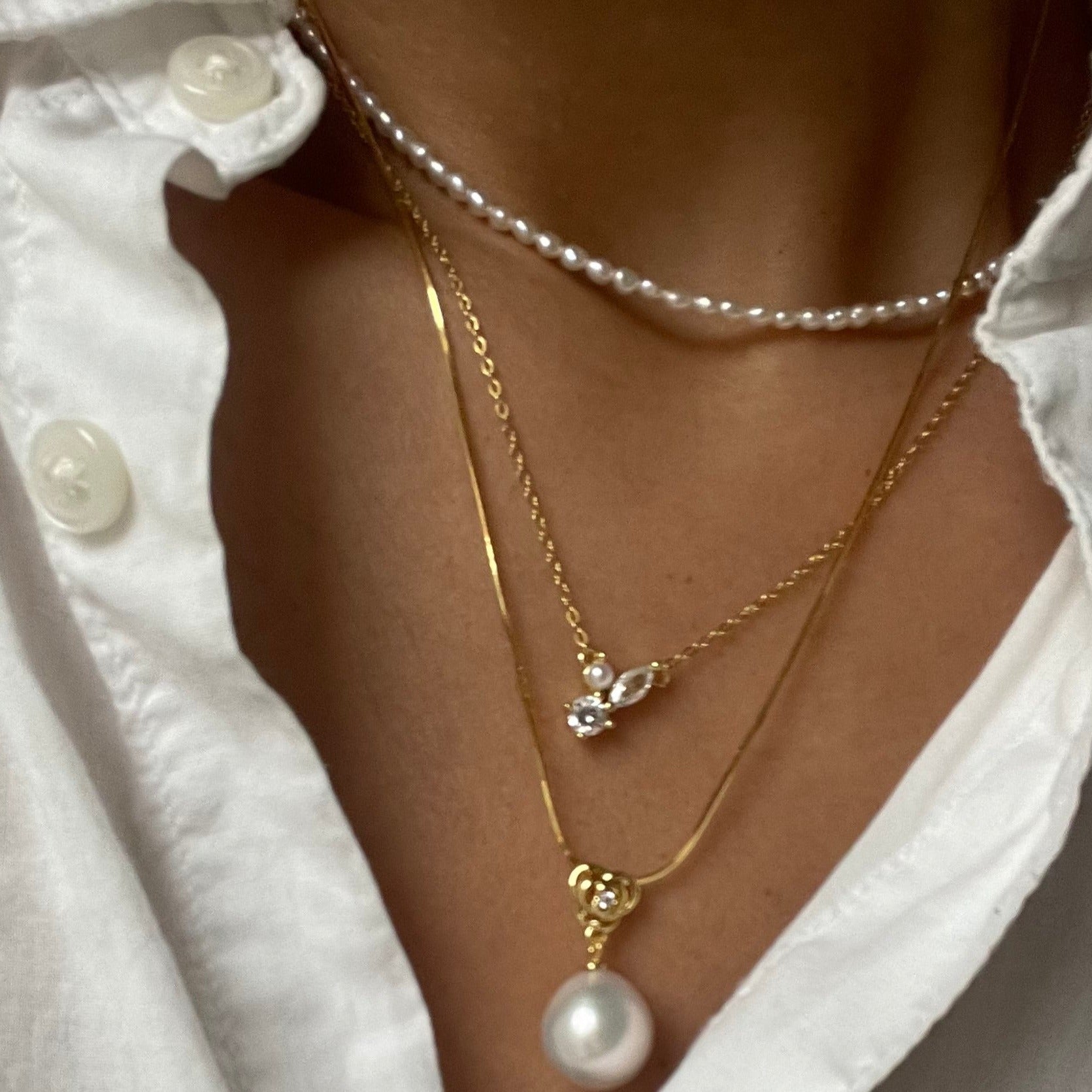 Taylor mini Pearl Necklace - AD Jewellery Copenhagen