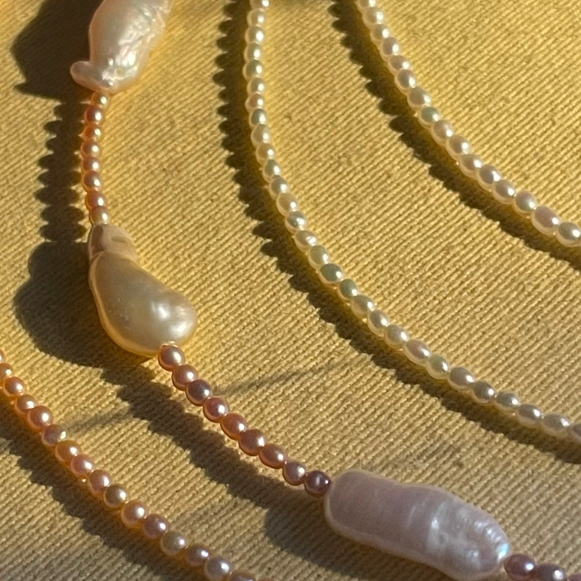 No.6 Collection Pink Baroque Pearls Necklace - AD Jewellery Copenhagen