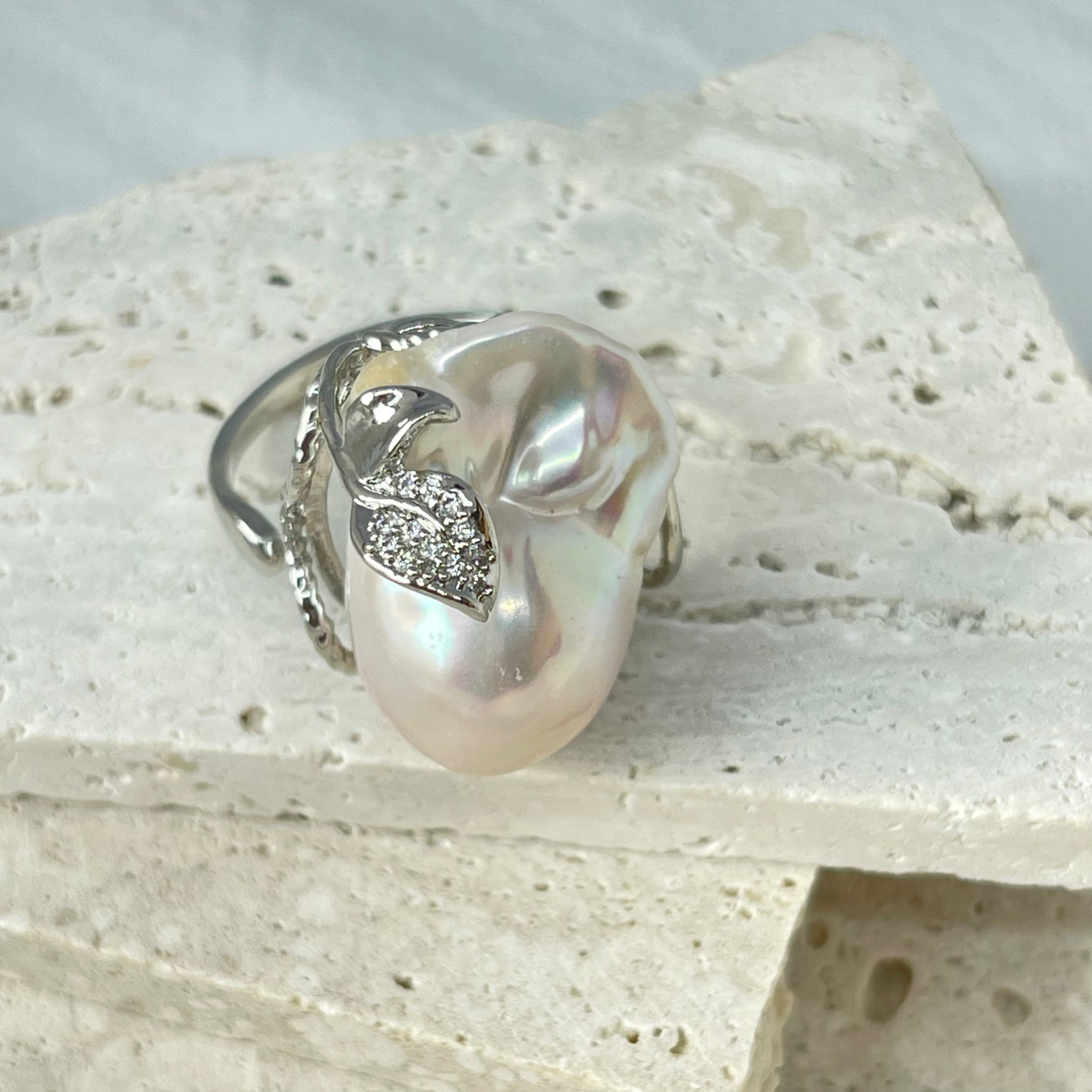 Baroque Pearl Statment Rings - AD Jewellery Copenhagen
