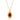 The Freja vintage Style Red Garnet Pendant Necklace - Gold Vermeil over Silver - AD Jewellery Copenhagen