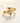 Gold Plated Sterling Silver Snake Ring with Blue Topaz – Open Adjustable Serpent Ring