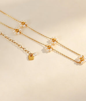 18K Gold Vermeil Sunflowers Serenity Choker - AD Jewellery Copenhagen