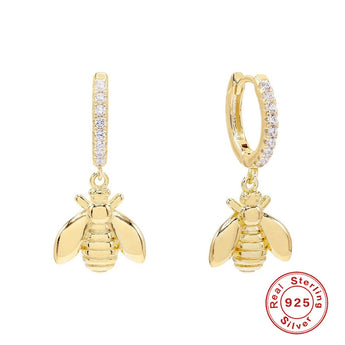 Lucky bee huggie hoop - AD Jewellery Copenhagen