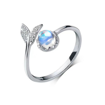 The little mermaid Blue Moonstone Ring S925 Sterling Silver - AD Jewellery Copenhagen