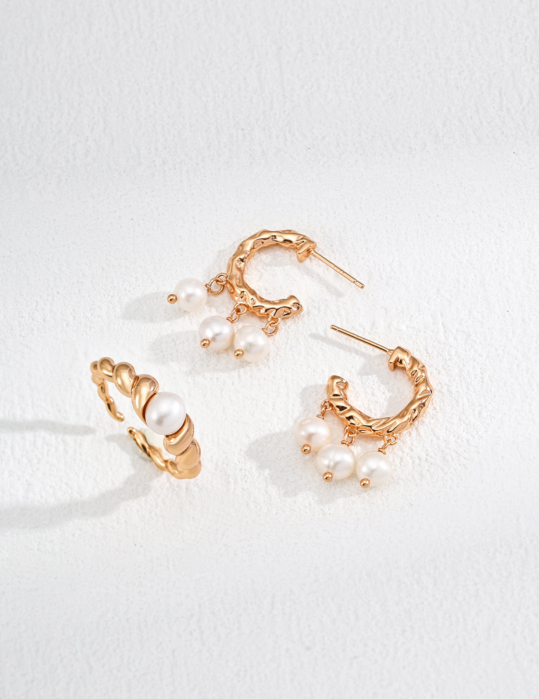 18K Gold Vermeil Ophelia Pearl Ring - AD Jewellery Copenhagen