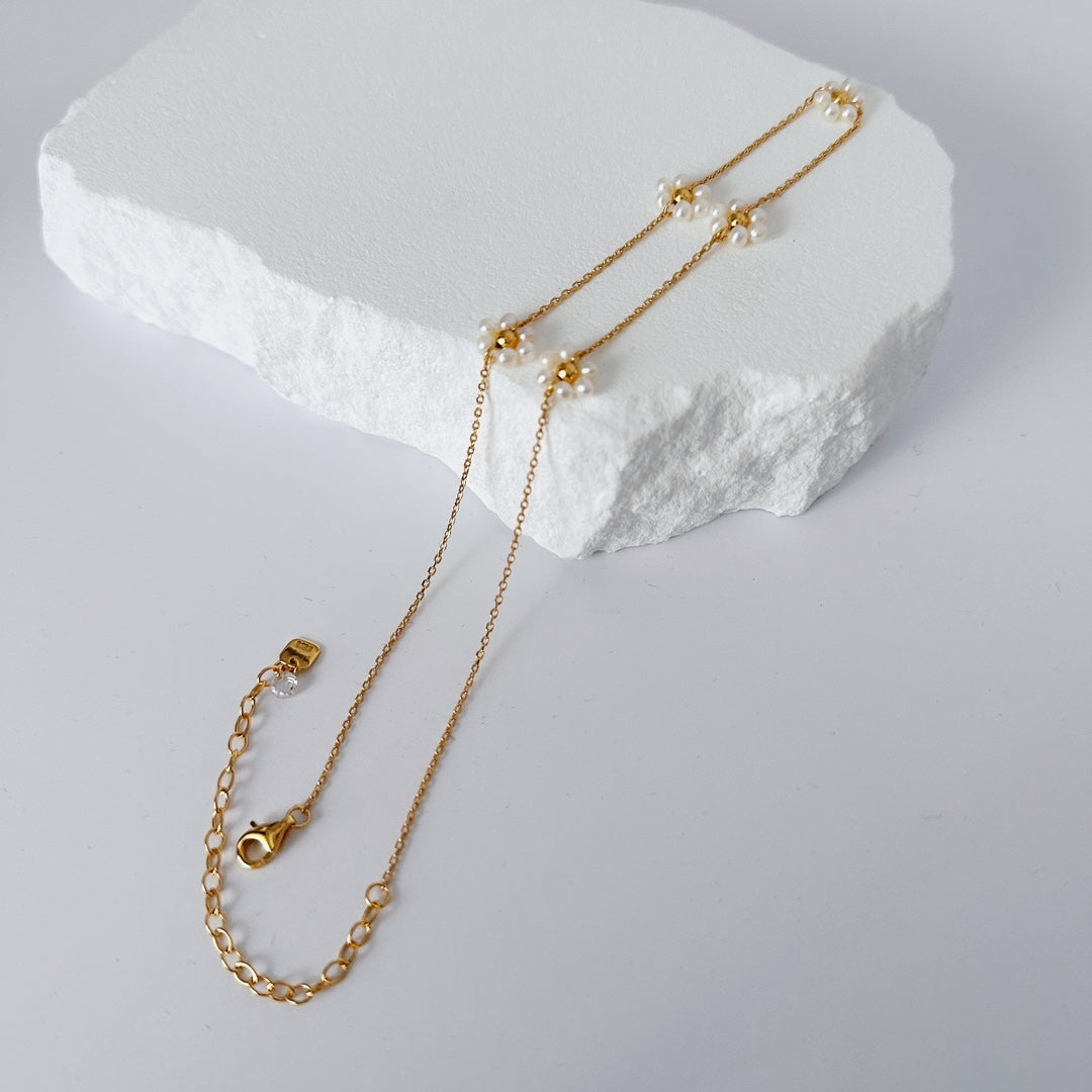 18K Gold Vermeil Sunflowers Serenity Choker - AD Jewellery Copenhagen