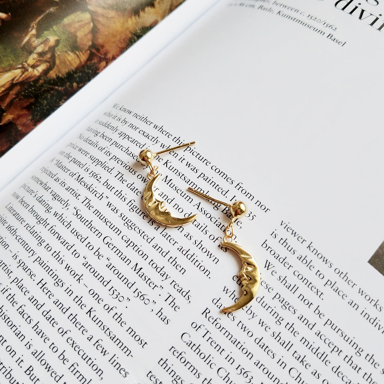 Moon dangle Earrings Mix and Match - AD Jewellery Copenhagen