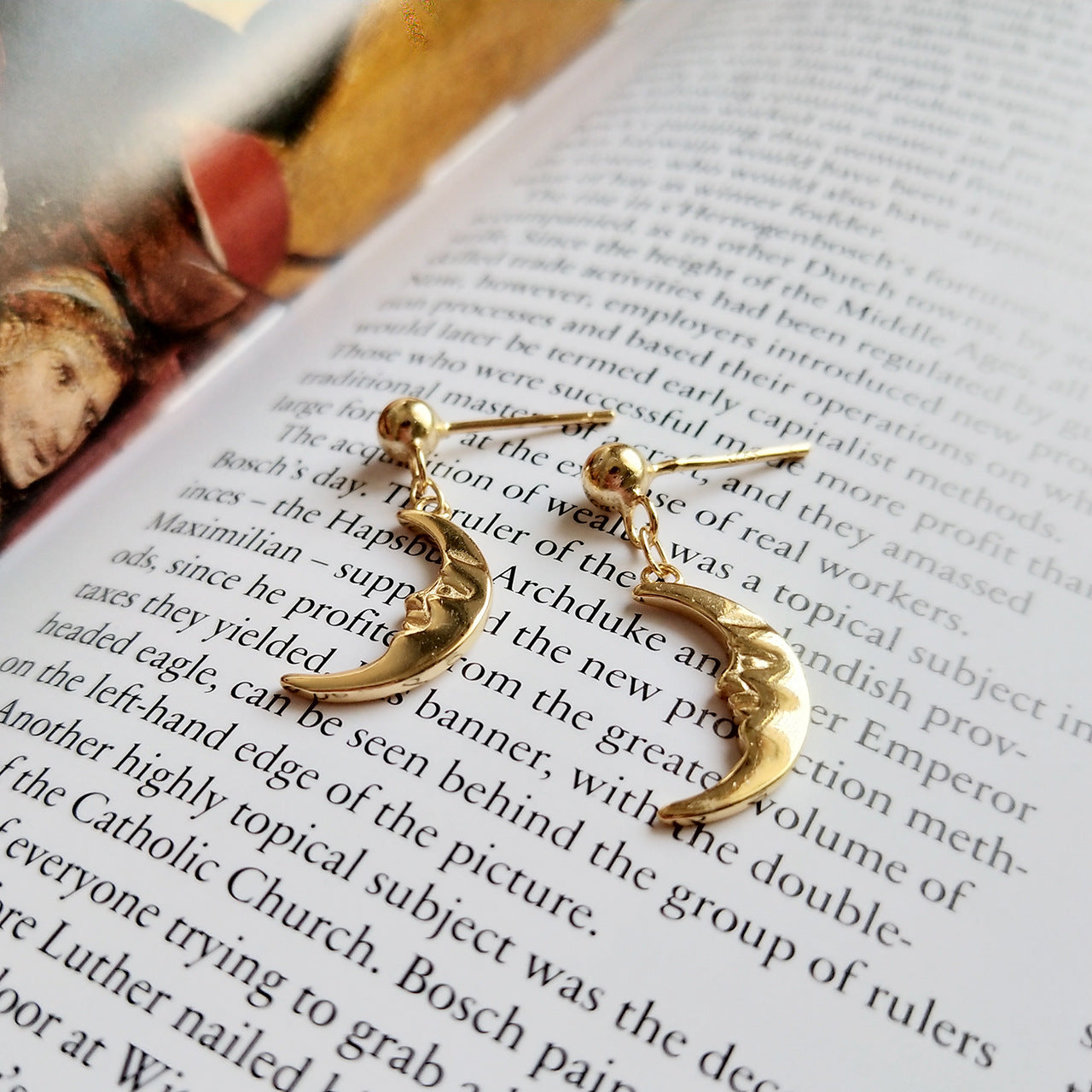 Moon dangle Earrings Mix and Match - AD Jewellery Copenhagen