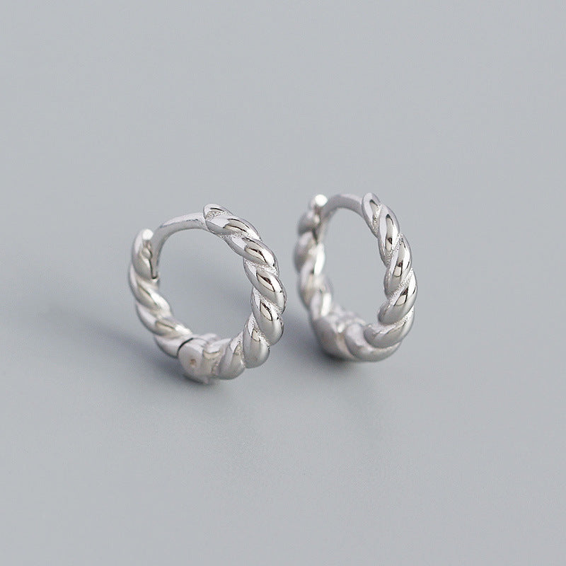 Twist Croissant Earrings hoops - AD Jewellery Copenhagen