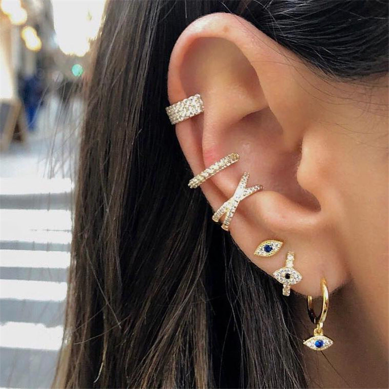 Petite Eyes Huggie hoops single Mix & Match - AD Jewellery Copenhagen
