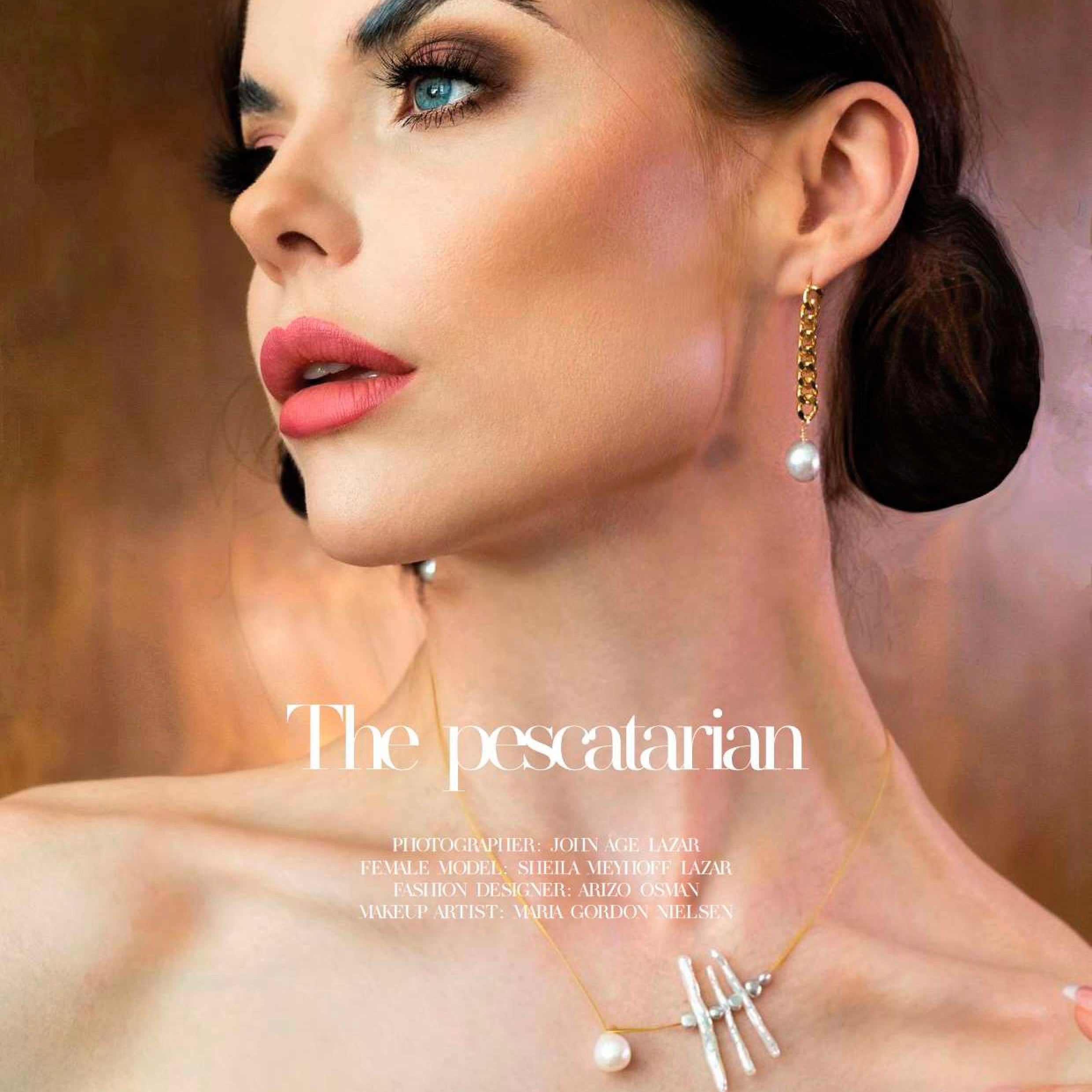 Cuban Chain Pearl Earrings - AD Jewellery Copenhagen
