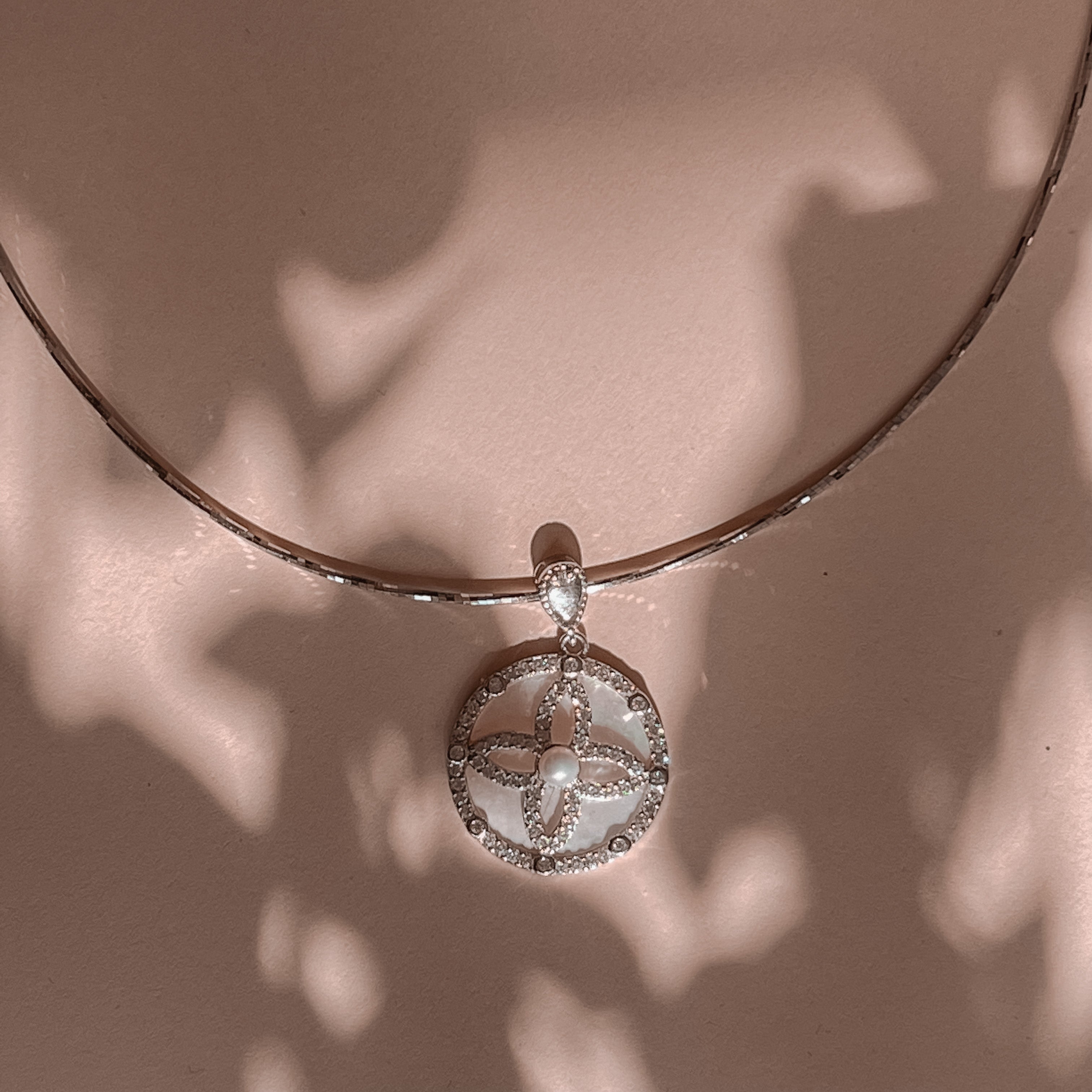 Four Leaf Clover Silver Necklace - AD Jewellery Copenhagen
