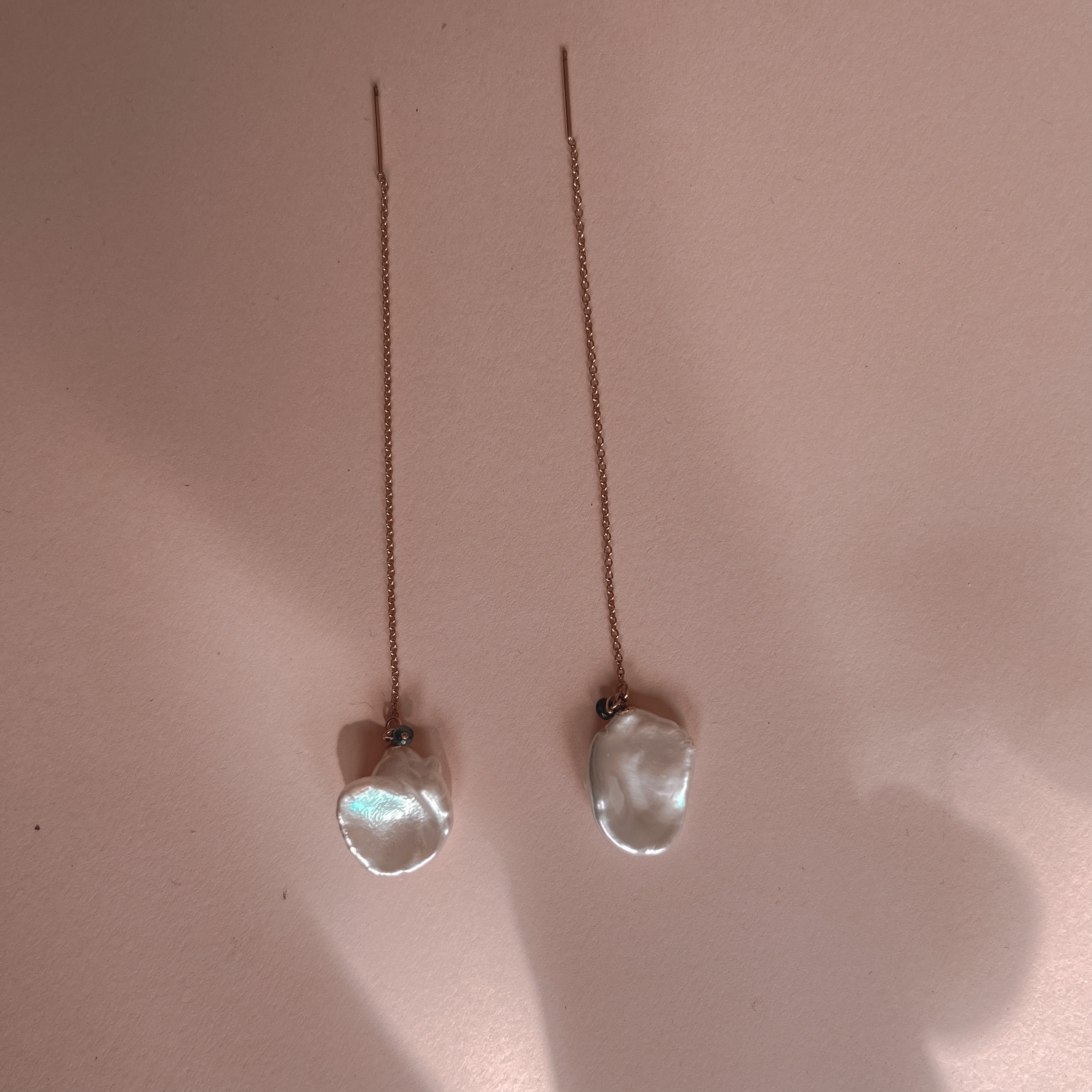 Margaret flourish Pearl threader Earing - AD Jewellery Copenhagen