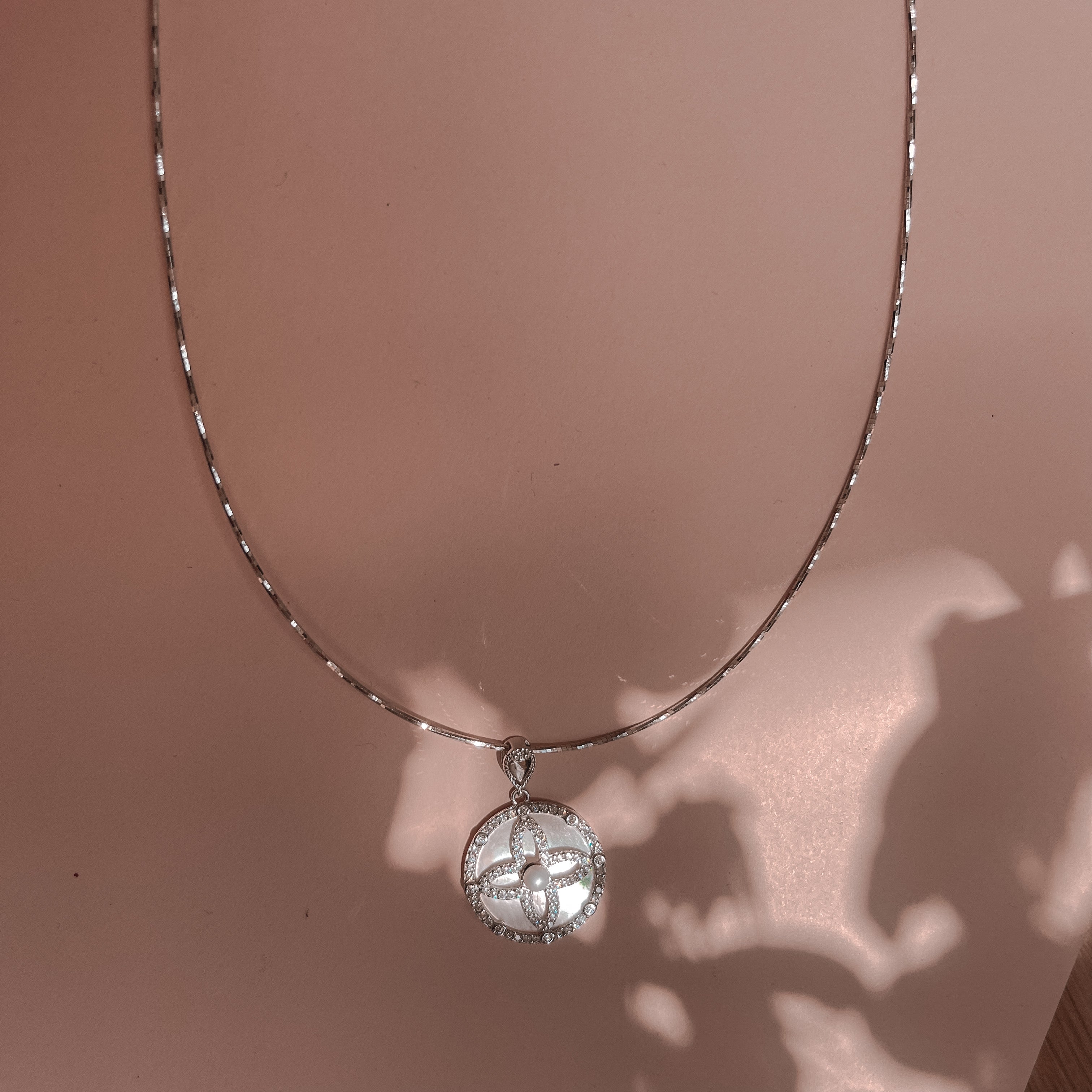 Four Leaf Clover Silver Necklace - AD Jewellery Copenhagen