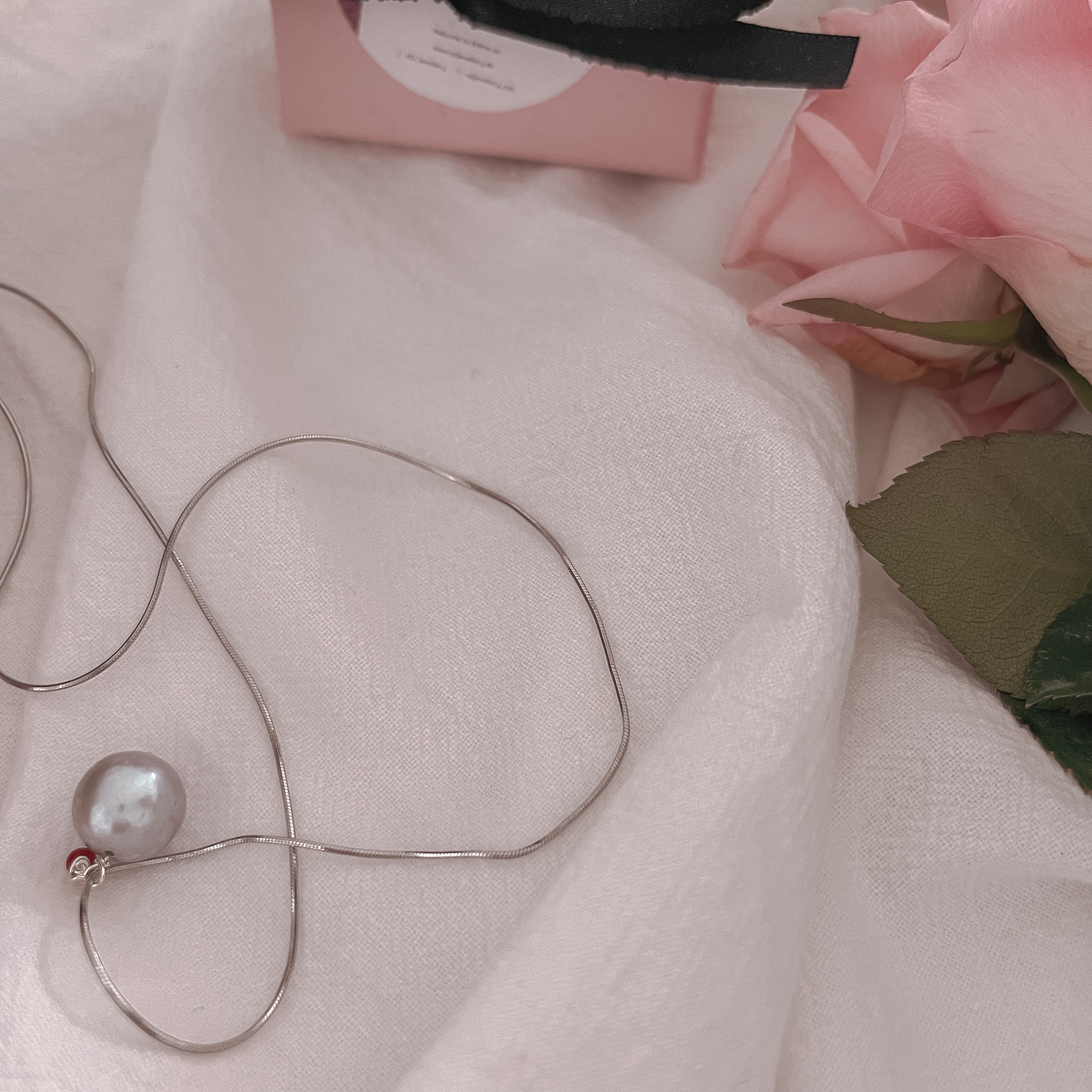 Noella Pearl Silver Necklace - AD Jewellery Copenhagen