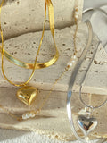 Delja Golden snake chain Necklace