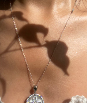 Four Leaf Clover Silver Necklace - AD Jewellery Copenhagen