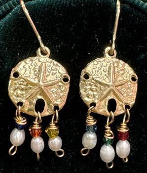 Ocean Element Earrings with color stones Mix and Match - AD Jewellery Copenhagen