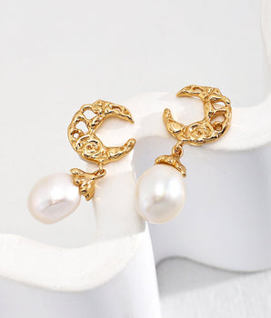 Luna moon Earrings/ Ready to wear - AD Jewellery Copenhagen